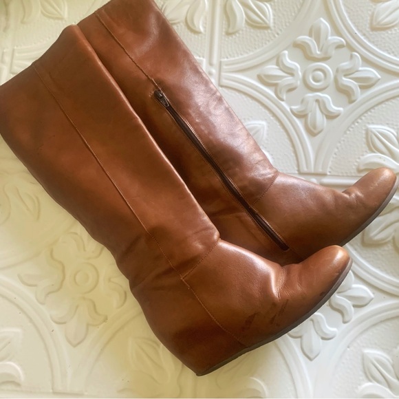 Mercanti Fiorentini Over the Knee Leather Boots Hidden Heel made in Italy 8 (39) - Picture 10 of 11